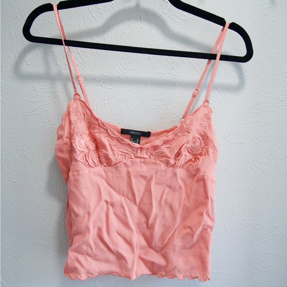 Forever 21 Pink Floral Camisole Top